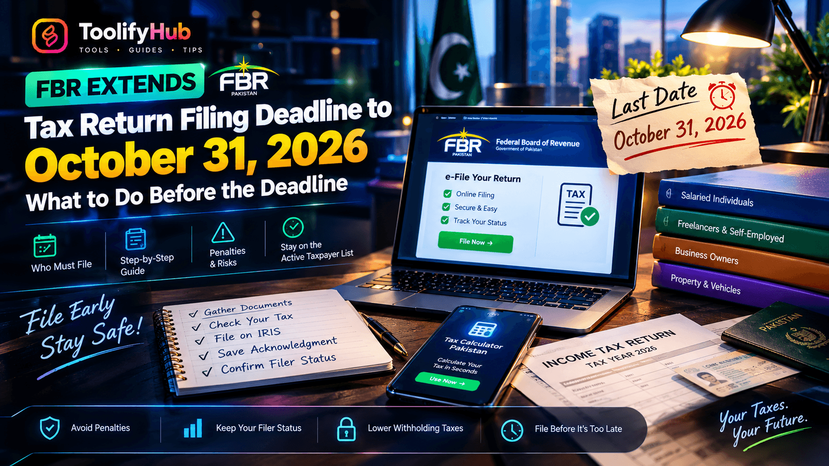 FBR Extends Tax Return Filing Deadline to October 31, 2026: What to Do Before the Deadline
