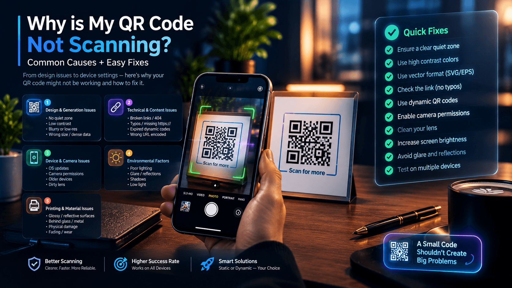 Why is my QR code not scanning? (Common causes + fixes)