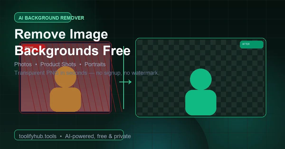 Transparent background removal animation preview