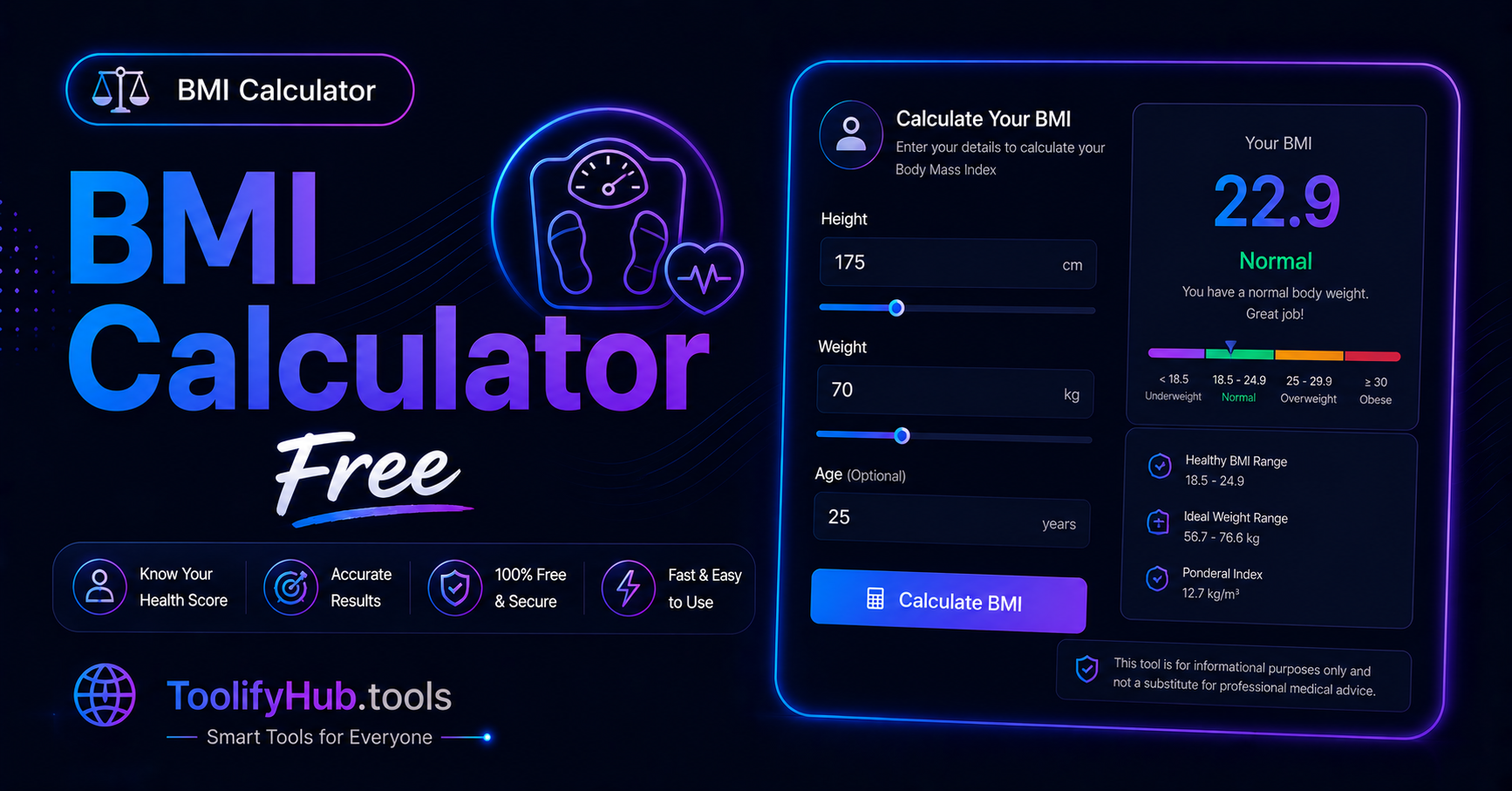 BMI Calculator Online Free — Check Your Health Category Instantly (2026)
