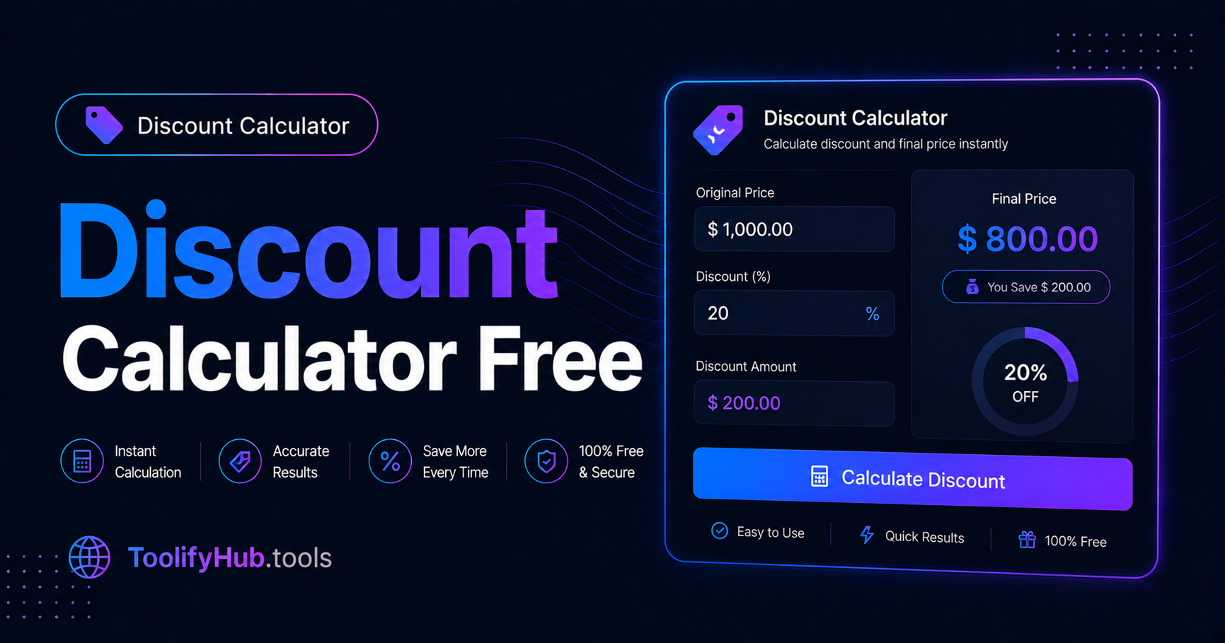 How to Calculate Discount Percentage Online Free — Shopping Guide 2026