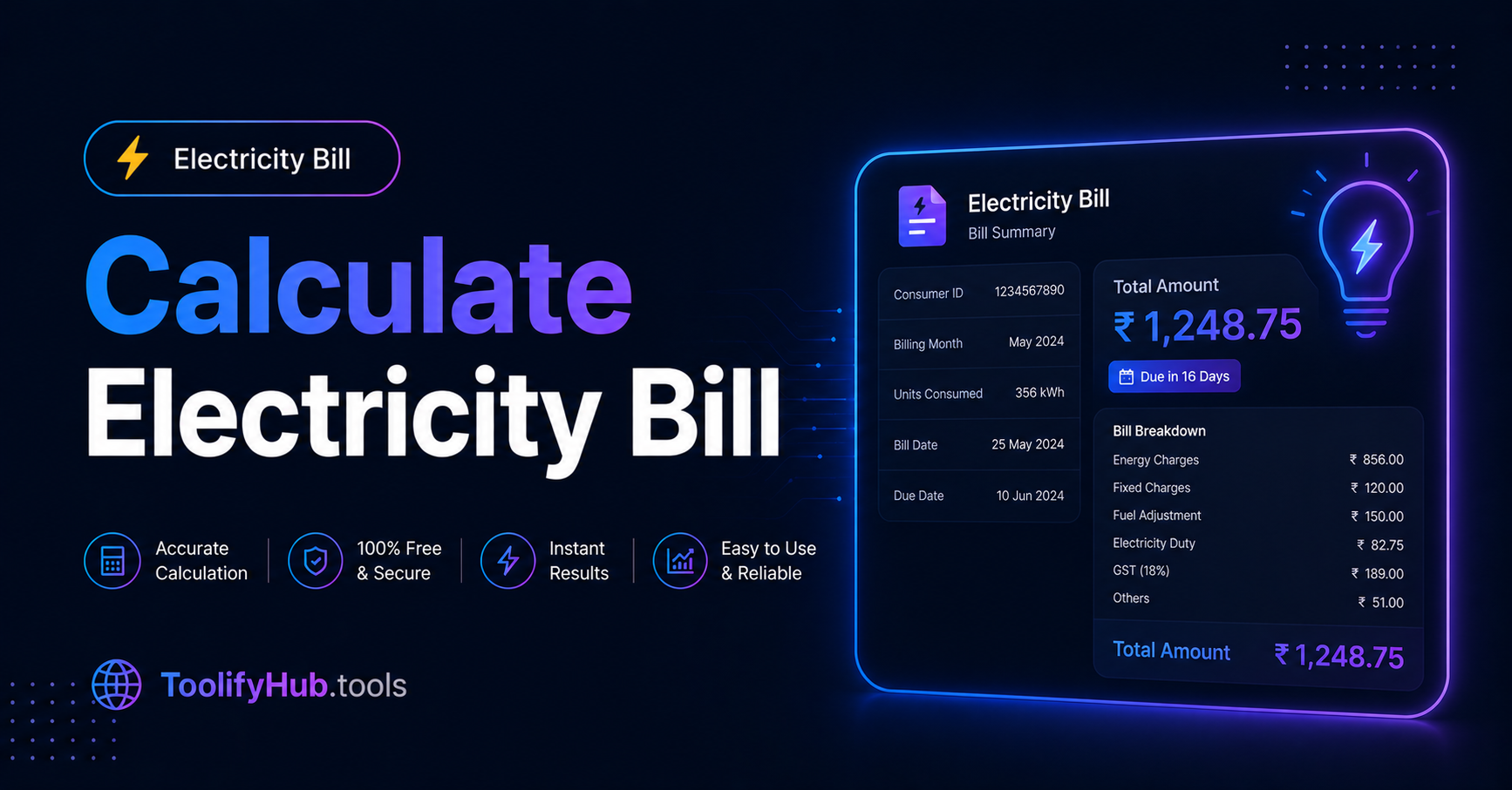 How to Calculate Electricity Bill Online Free — WAPDA, India, USA Guide 2026