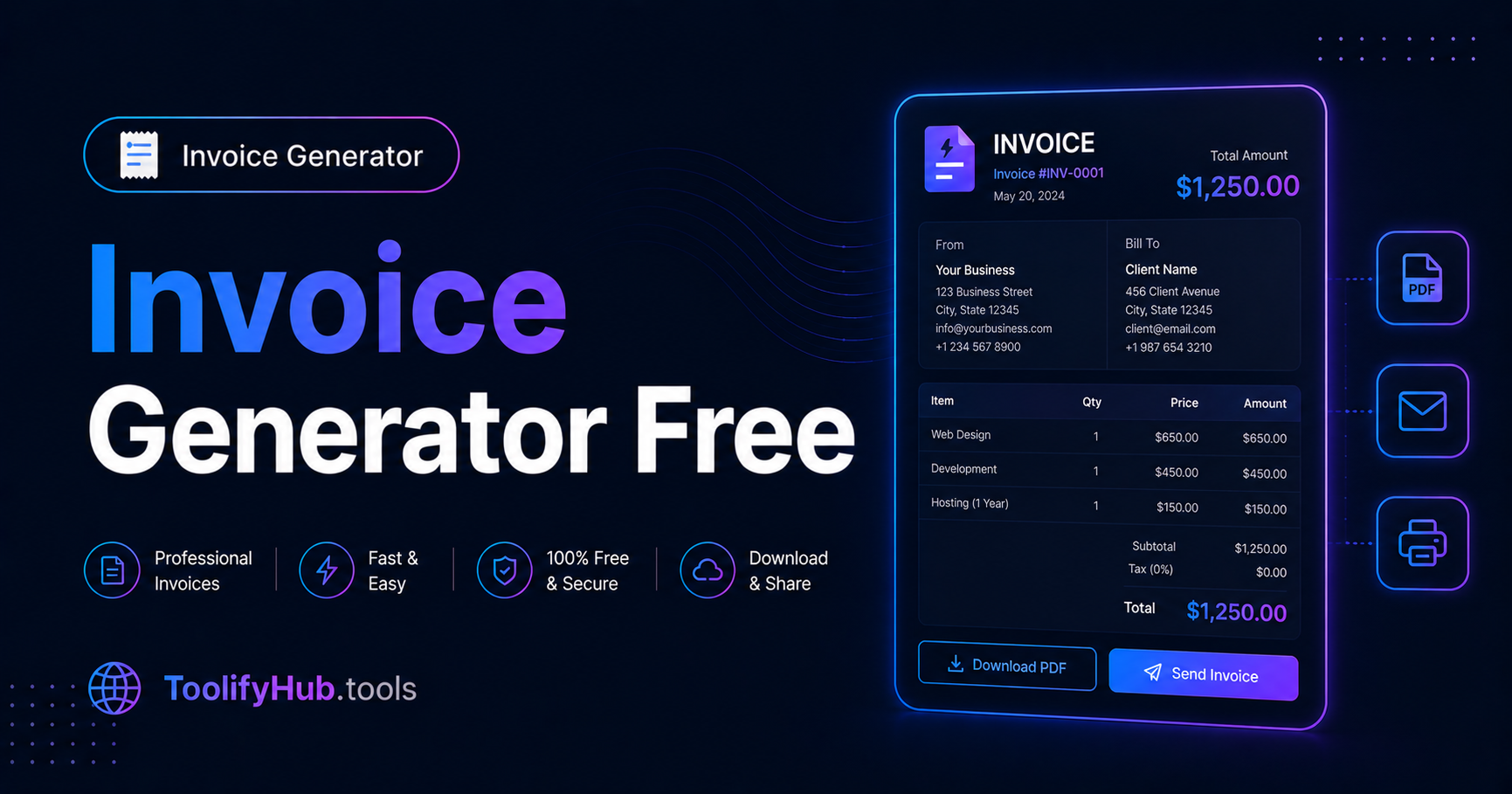 Free Invoice Generator Online — Create Professional Invoices in Minutes