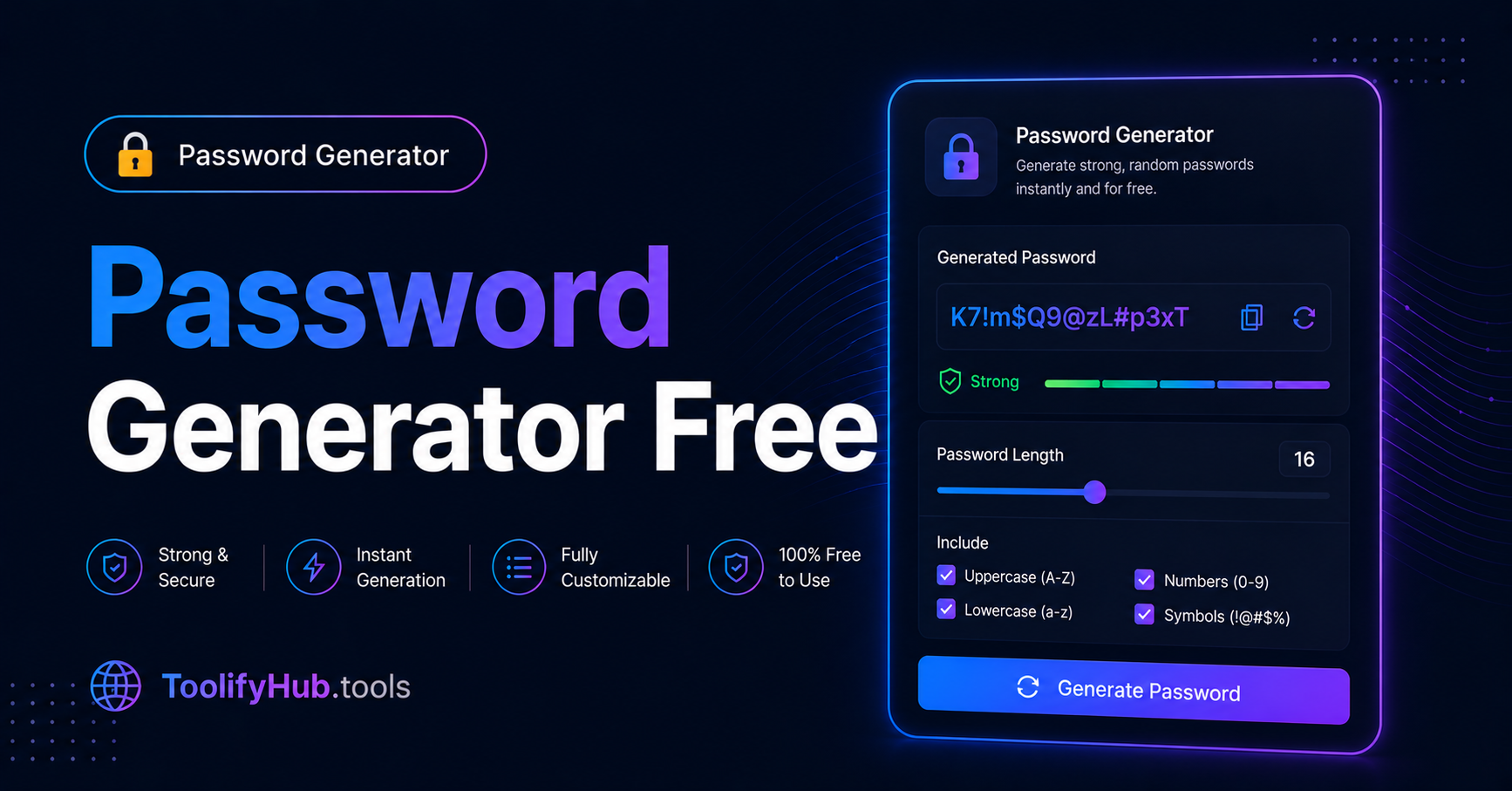 Free Password Generator Online — Create Strong Passwords Instantly (2026)